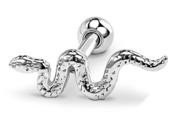 Piercing do uší SNAKE, VIDER HELIX LOBE SS316L