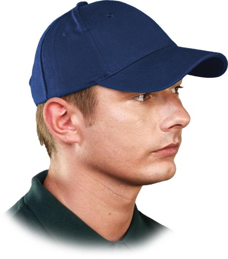 Baseballová čiapka, tmavo modrá, pevná baseballová čiapka, 100% bavlna, suchý zips r57-61