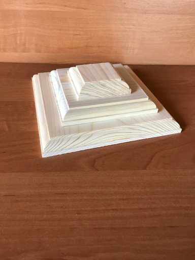 baldachýn striešky na drevený plotový stĺpik, 9cm