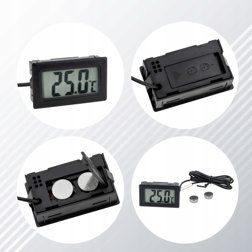 ELEKTRONICKÝ PRESNÝ LCD TEPLOMER SO SONDOU 1m + batérie!