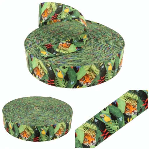 Prepravná páska so sublimačnou potlačou TROPICAL 30 mm popruh na obojok