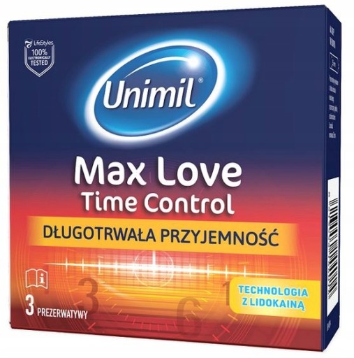 UNIMIL Max Love 3ks SILNE ODKLADAJÚCI lidokaín