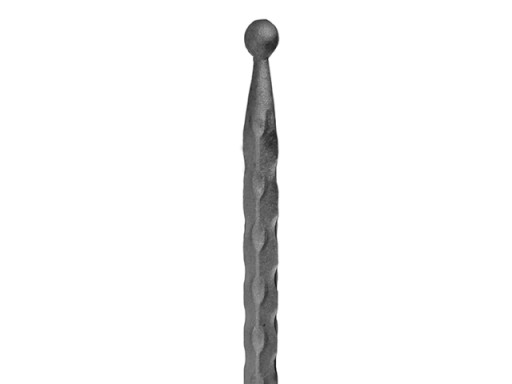 BALUSTER S GUĽOVOU HLAVOU H150 B15 DEKORATOVANÝ 12x12MM