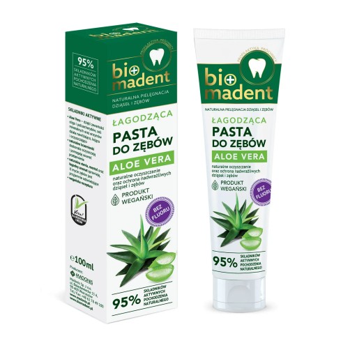 BIO MADENT ALOE VERA upokojujúca zubná pasta, 100 ml