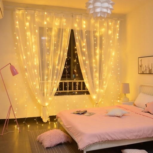 SVETELNÁ ZÁPONA 3x3m ICILS 300LED GARLANDOVÉ LAMPY