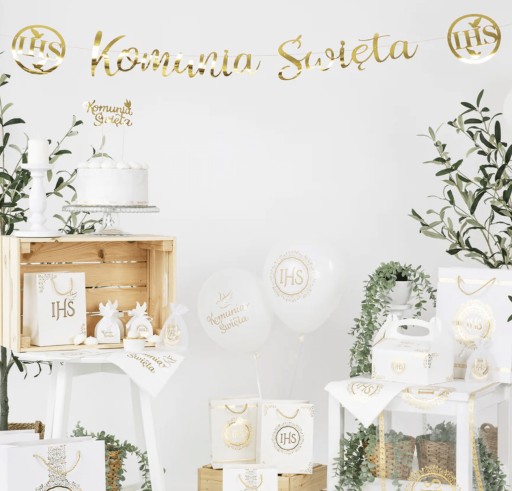 PRAPOR A SVÄTÉ PRIJÍMANIE ZLATÝ LIST IHS 150cm