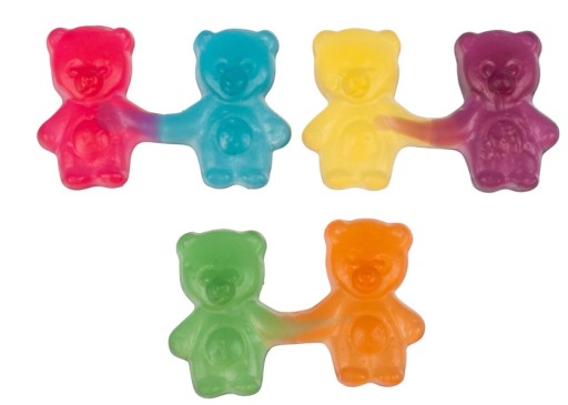 Haribo ovocné želé Teddy Bears Sweet Sour Mix Citrón Jablko 160g DE