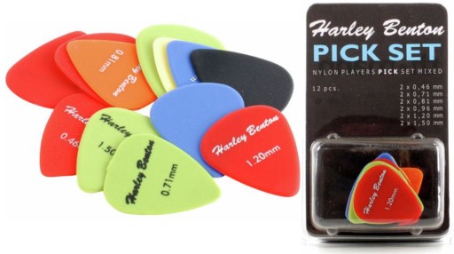 HARLEY BENTON SADA GITAROVÝCH TIPOV 12 kusov
