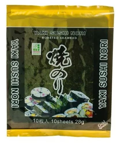 Yaki Sušené riasy z morských rias na sushi Nori Gold Gold 10 kusov