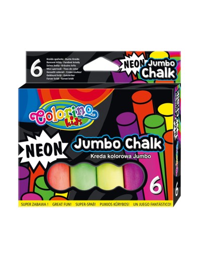 Farebná krieda neónová Jumbo Colorino 6 ks 92081PTR