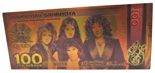 Krásna zberateľská bankovka kráľovnej Freddyho Mercuryho