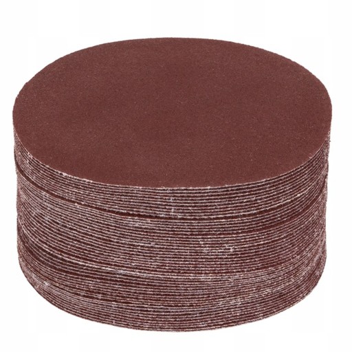 50x BRÚSNY PAPIER 125 SAMOLEPIACI KOTOUČ NA VELCRO PRE BRÚSKU P120