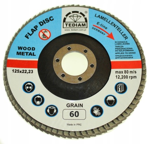 KLAPKA DISK 125X22,2 TEDIAM