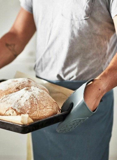 SILIKÓNOVÝ UCHOVÁVAČ NA LABU TEPLOTOLNÝ KUCHYŇSKÁ RUKAVICA VEĽKÁ ŠEDÁ ŽABKA