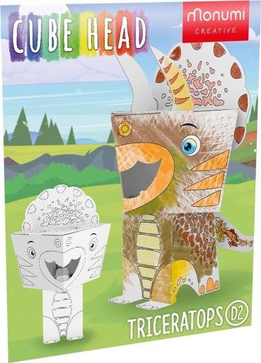 KOCKOVÁ HLAVA MODEL TRICERATOPS