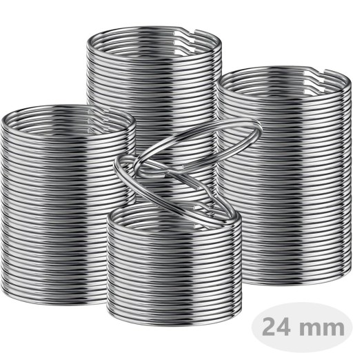 Kľúčenka, kľúčenka, krúžok, krúžok na kľúče 24mm / 100 ks.