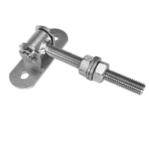 Nastaviteľný záves M12 priskrutkovaný k bráne