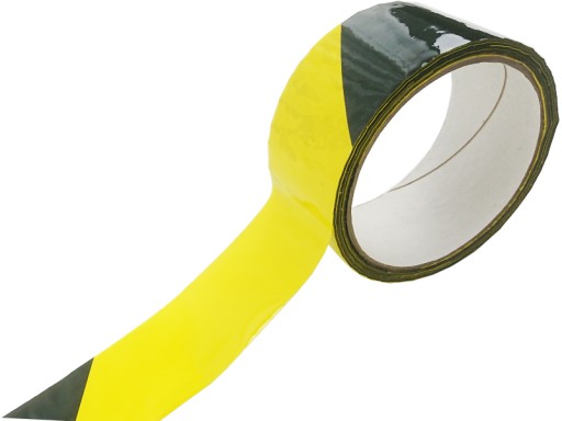 Lepiaca páska 48mmx33m žlto/čierna výstražná