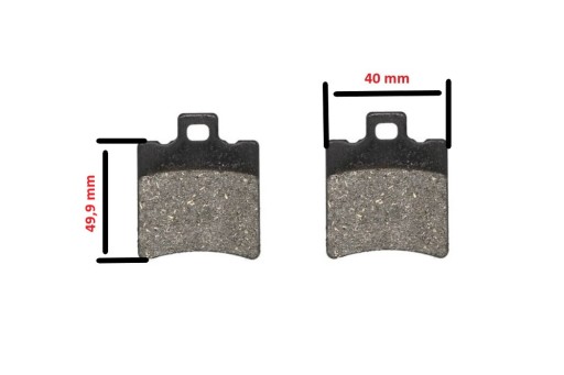 POWER FORCE BRZDOVÉ DESTIČKY 40X49,9X7 MM