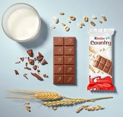 Ferrero Kinder Country tyčinka 23,5g čokoláda s ryžou detská čokoláda 2 ks