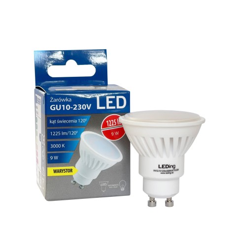 LED ŽIAROVKA 9W 1225lm GU10 3000K PROTI PREPÄŤ.