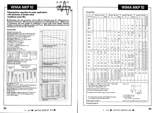 Kondenzátor WIMA MKP10 820nF 250V R27,5 10%
