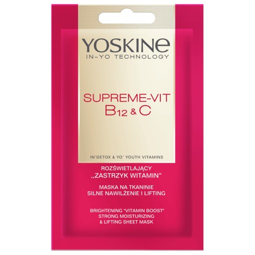 Maska Yoskine Supreme-Vit B12+C na tkanine