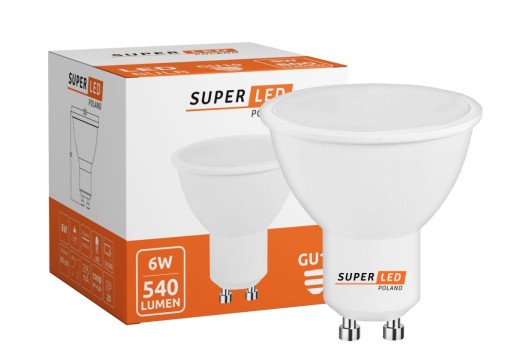 GU10 6W 2835 LED žiarovka, studená farba