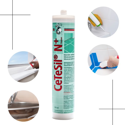 Sanitárny silikón NEUTRAL GRAPHITE univerzálny elastický tmel