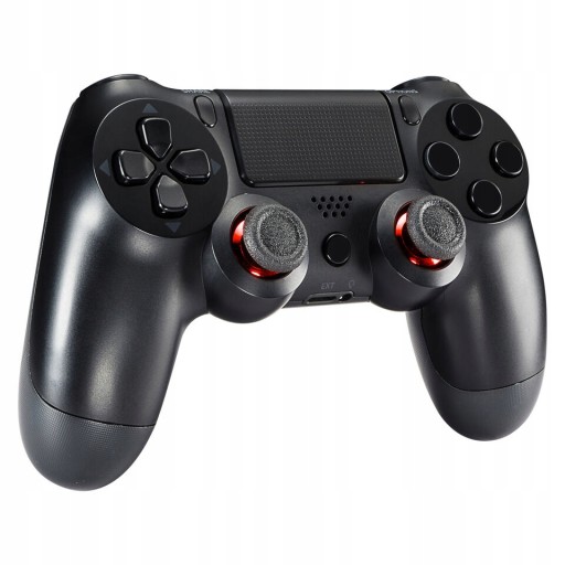 HUBOVÝ OVLÁDAČ ANALOGOVÝ PRE PS4 PS5 PAD ČERVENÝ - LESKLÝ