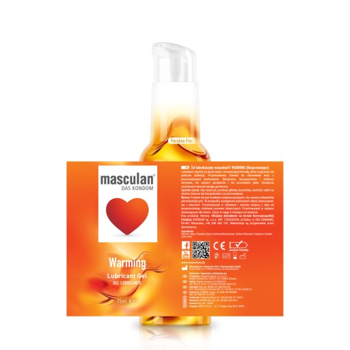 Masculan Warming stimulujúci intímny lubrikačný gél 75 ml