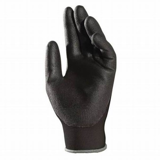 Black Pu pracovné rukavice Guretan veľkosť 7 - S 12 PAIRS
