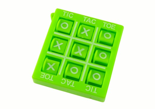 Hra Tic-Tac-Toe 4,5 cm zelená