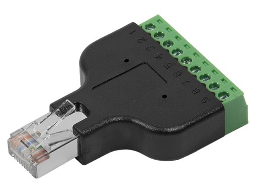 RJ45/8P8C STP zástrčka, tienená, LogiLink TERMINAL BLOCK