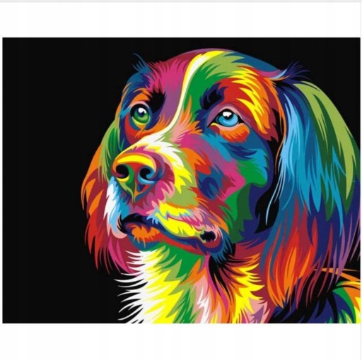 Diamantový obraz DOG Diamantová mozaika DOG 5D Diamantové vyšívanie SET