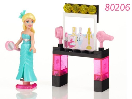 MEGA BLOCKS BARBIE BLOCKS SA VHODIA K SADA BLOKOV