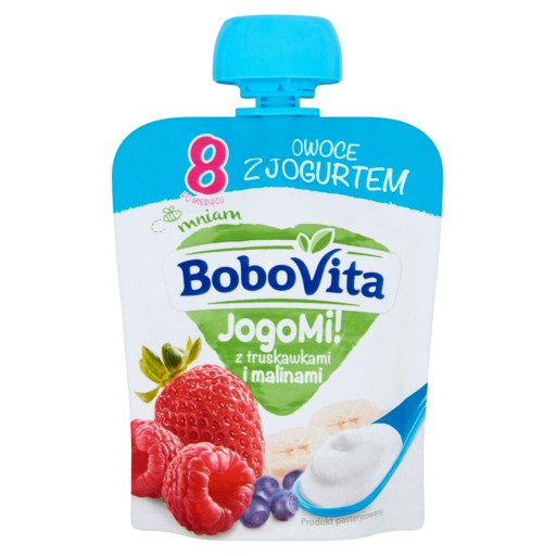 Ovocie jogurt jahody maliny BoboVita JogoMi! 80 g