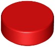 LEGO Tile Okrúhle 1x1 červená 6284574 98138 - 16 kusov