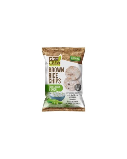 RiceUp hnedé ryžové lupienky, cibuľa a smotana