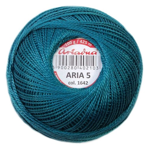 Šnúra ARIA 5 br. tyrkysová 1642 ARIADNA 100g/425m