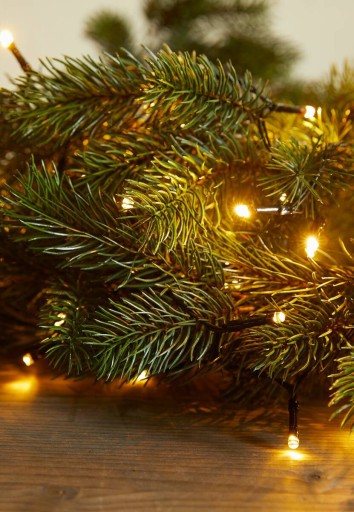 SVETLÁ NA VIANOČNÝ STROMČEK 40 LED TEPLEJ BIELY 5,9m vonkajší / interiér VIANOCE