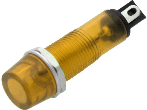 0654# Neónová lampa 9mm (žltá) 230v