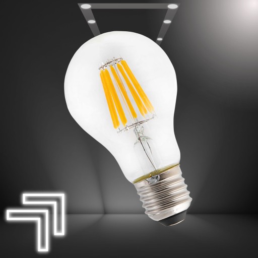 DEKORATÍVNA LED ŽIAROVKA FILAMENTOVÁ 6W = 60W A60 E27 EDISON VINTAGE RETRO