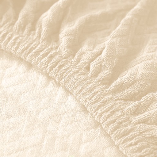 POTAH NA Škandinávsku stoličku ECRU ELASTIC JACQUARD