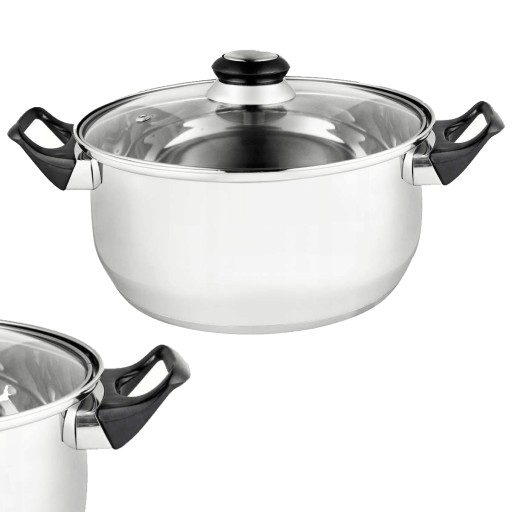NEREZOVÝ HRNEC 16CM 1,5L TRADIČNÝ HRNEC SO SKLENENOU POKRÝVKOU