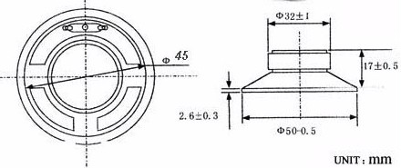 YD50 0,5W 8 Ohm montážny reproduktor