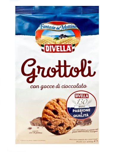 GROTTOLI sušienky 400g s ČOKOLÁDOVÝMI KÚSKAMI