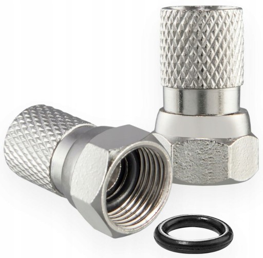 Konektor adaptéra F zásuvka - zásuvka TV antény HQ Cu LX0079HQ + F PLUG