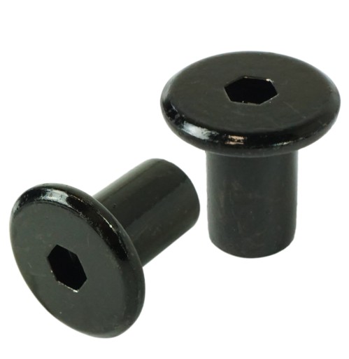 Matica Ericson M8 x 16 mm čierna, na spojenie nábytku, plochá s imbusovým kľúčom