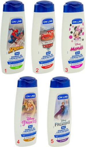 Sprchový gél On Line 3v1 Frozen II Blueberry 400 ml